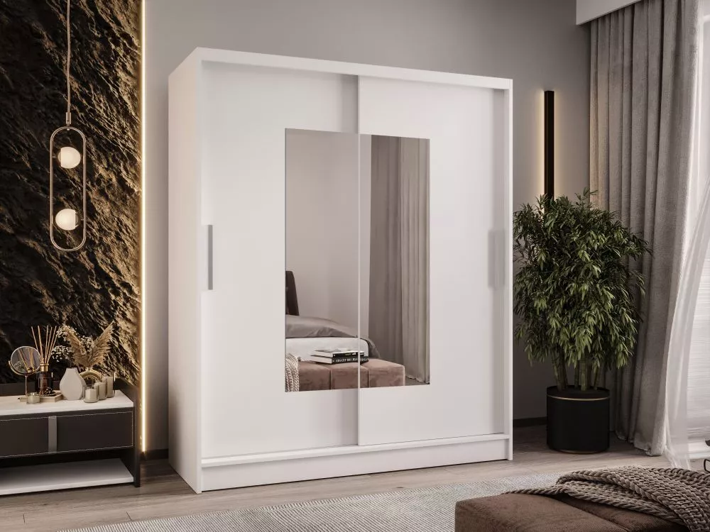 Skapis Wienna 3 · Balts · 150 × 58 × 200 cm