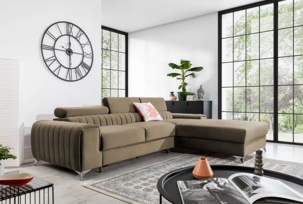 Dīvāns Grayson Premium Standard · Brūns · 205 × 275 × 98 cm