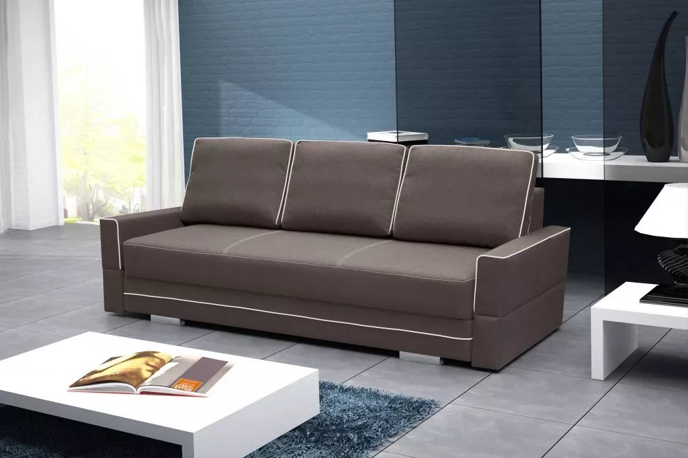 Dīvāns Samanta B Standard · Brūns + balts · 103 × 230 × 94 cm