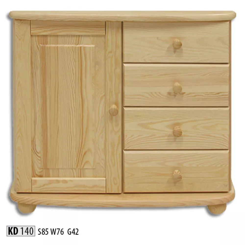 Kumode KD 140 · Priede · 85 × 42 × 76 cm