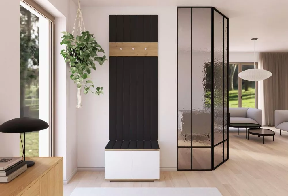 Apavu plaukts Sevilla 12 Trinity Korpusa krāsa: ozols artisan + balts, · 70 × 225 × 40 cm