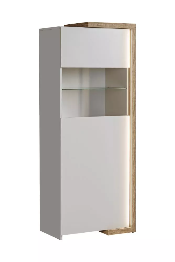 Sekcija Dasar V01 ar LED Korpusa krāsa: gaiši bēšs, · 64 × 40 × 163 cm