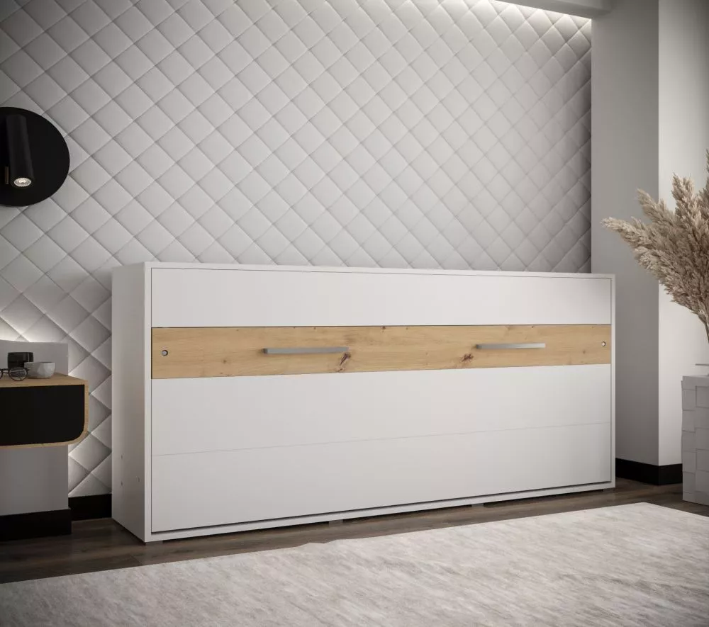 Gulta Home H ar stelāžu Guļamvietas platums: 90 cm, Korpusa krāsa: balts, Guļamvietas garums: 200 cm, stelāžas tips: ar 