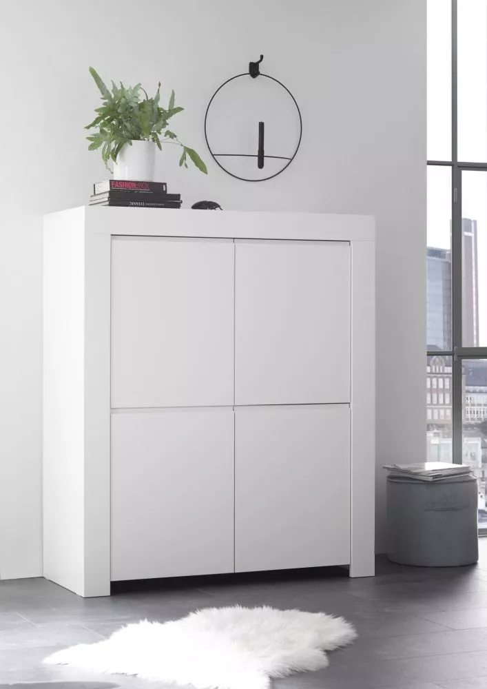 Kumode Firenze 04 · Balts · 110 × 42 × 140 cm