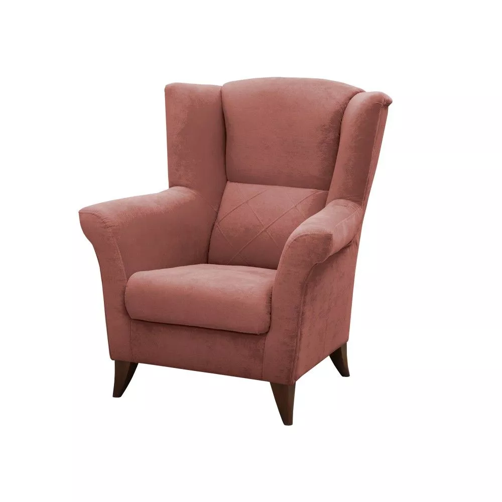 Mīksts krēsls Kent Comfort Standard Sēdvietas dziļums: 50 cm, · Rozā · 94 × 75 × 105 cm