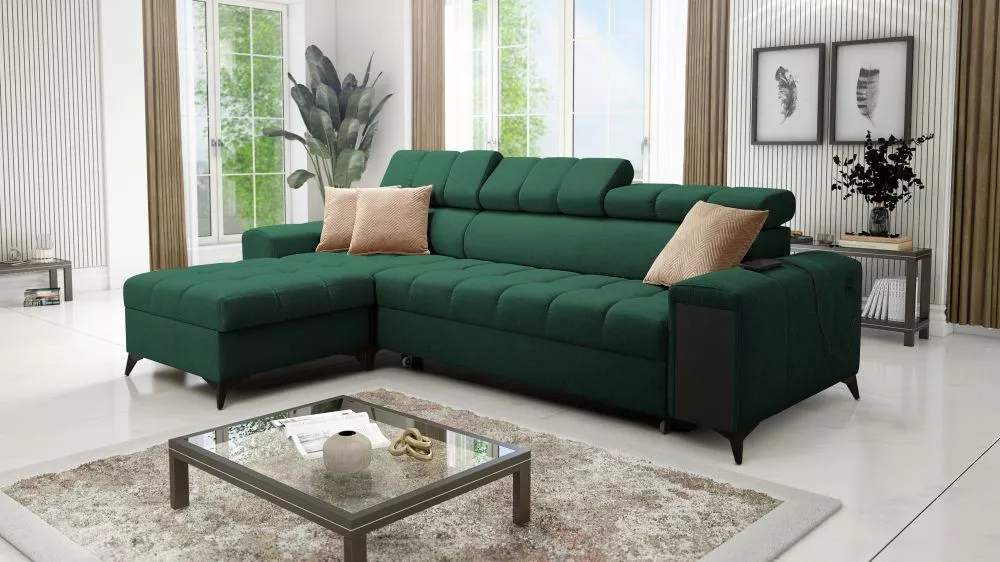 Dīvāns Greco 1 Maxi Standard · Zaļš · 180 × 287 × 84 cm