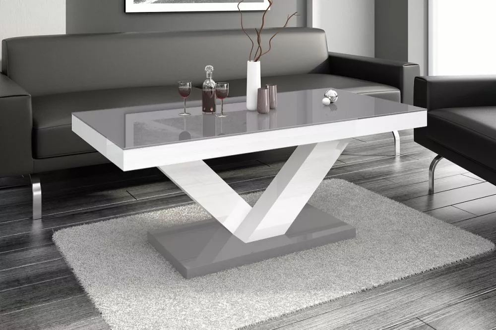 Žurnālgalds Victoria Mini Gloss Korpusa krāsa: balts, · 120 × 60 × 49 cm