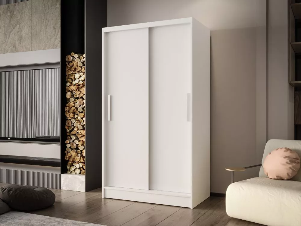Skapis Chicago 1 · Balts · 100 × 58 × 200 cm
