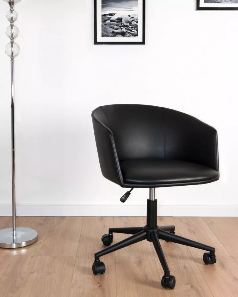 Datorkrēsls Barnet Sēdvietas platums: 47 cm, · Melns · 58 × 55 × 70 cm