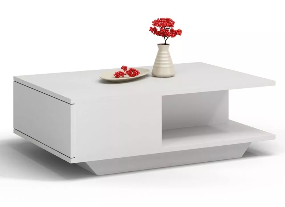 Žurnālgalds Denver · Balts · 90 × 60 × 42 cm