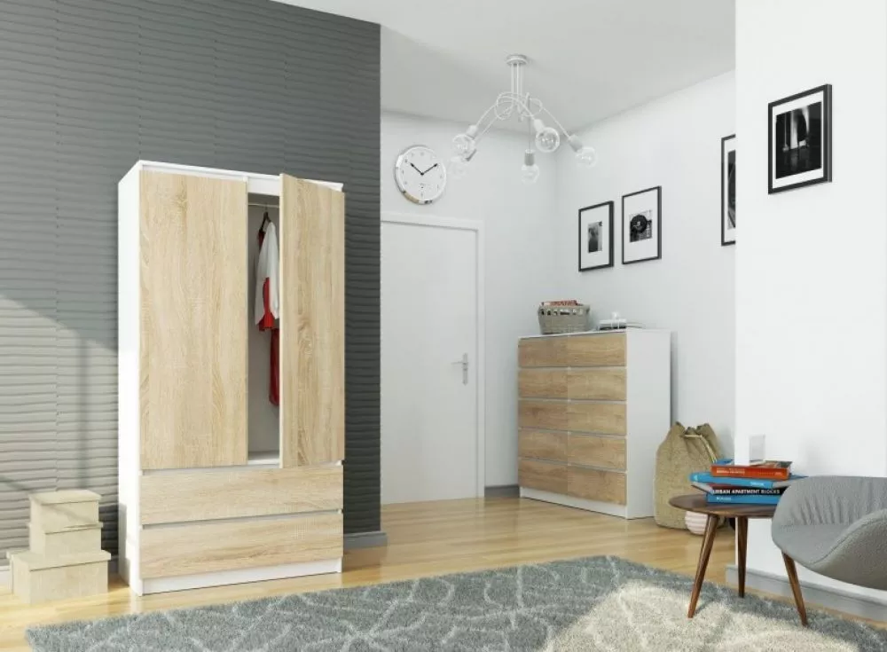 Skapis S902D2SZ · 90 × 51 × 180 cm