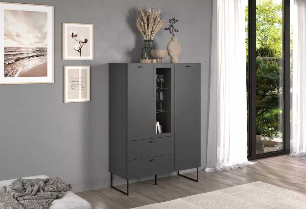 Sekcija Bellugi 861 Korpusa krāsa: antracīts, · 100 × 42 × 140 cm