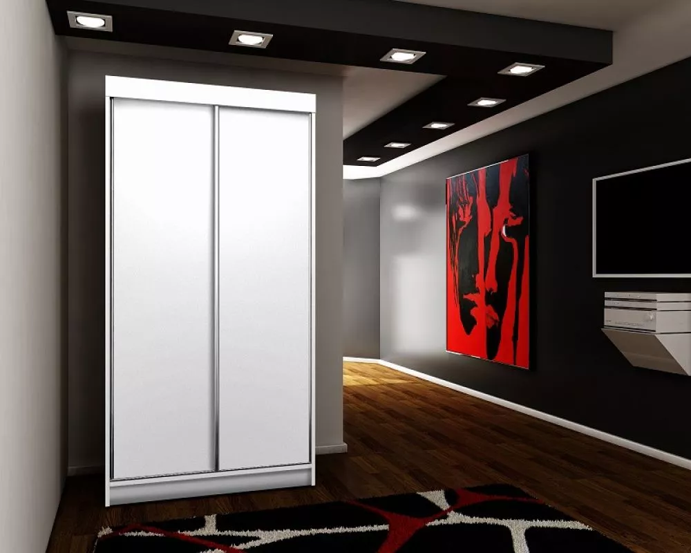 Skapis Top 25 ar LED · Balts · 100 × 62 × 200 cm