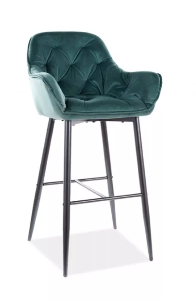 Krēsls Cherry H-1 Velvet · Zaļš · 105 × 56 × 40 cm
