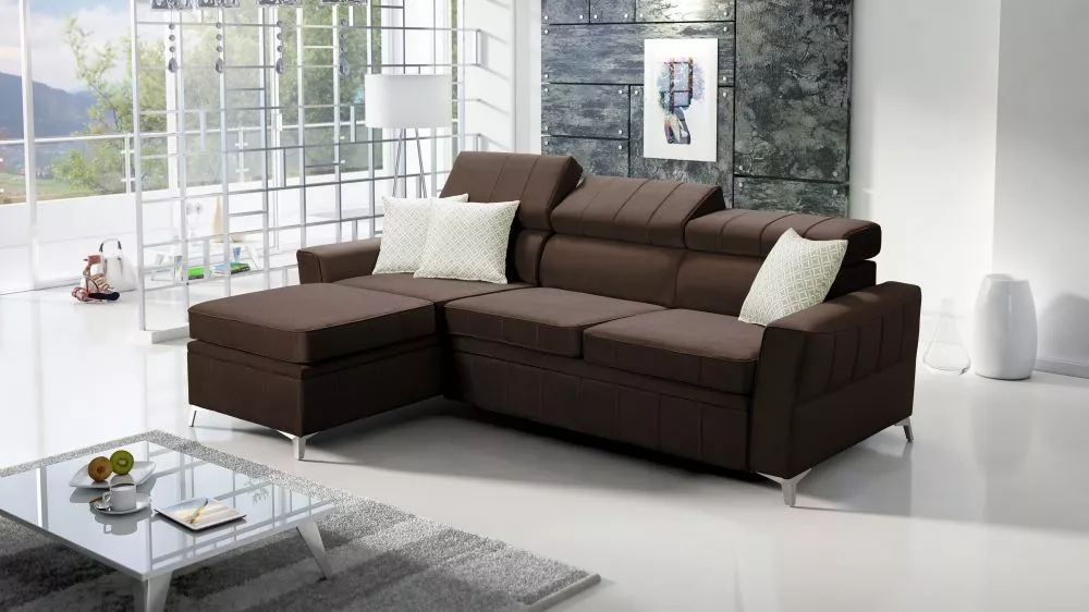 Dīvāns Bartez 1 Standard · Brūns · 174 × 244 × 80 cm