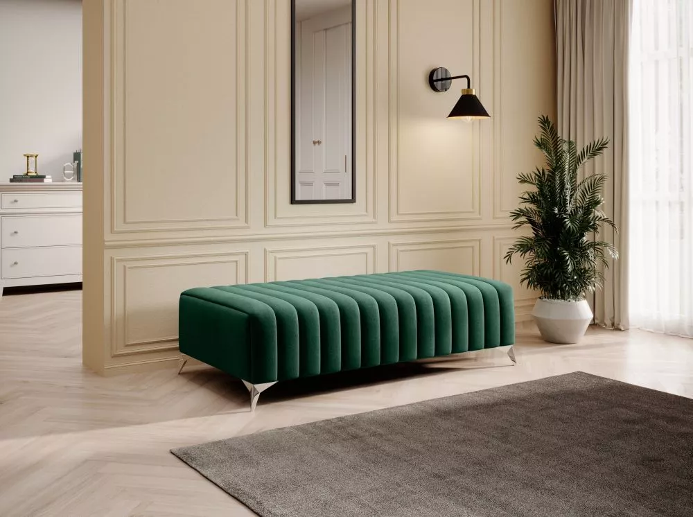 Pufs Laurence P Standard Auduma numurs: Nube 35, · Zaļš · 132 × 36 × 64 cm