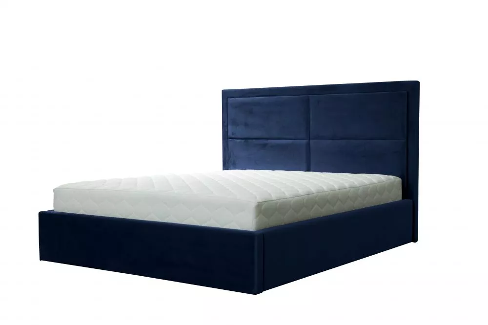 Gulta Violetta standard ar stelāžu Guļamvietas platums: 160 cm, Guļamvietas garums: 200 cm, stelāžas tips: koka, · Zils 