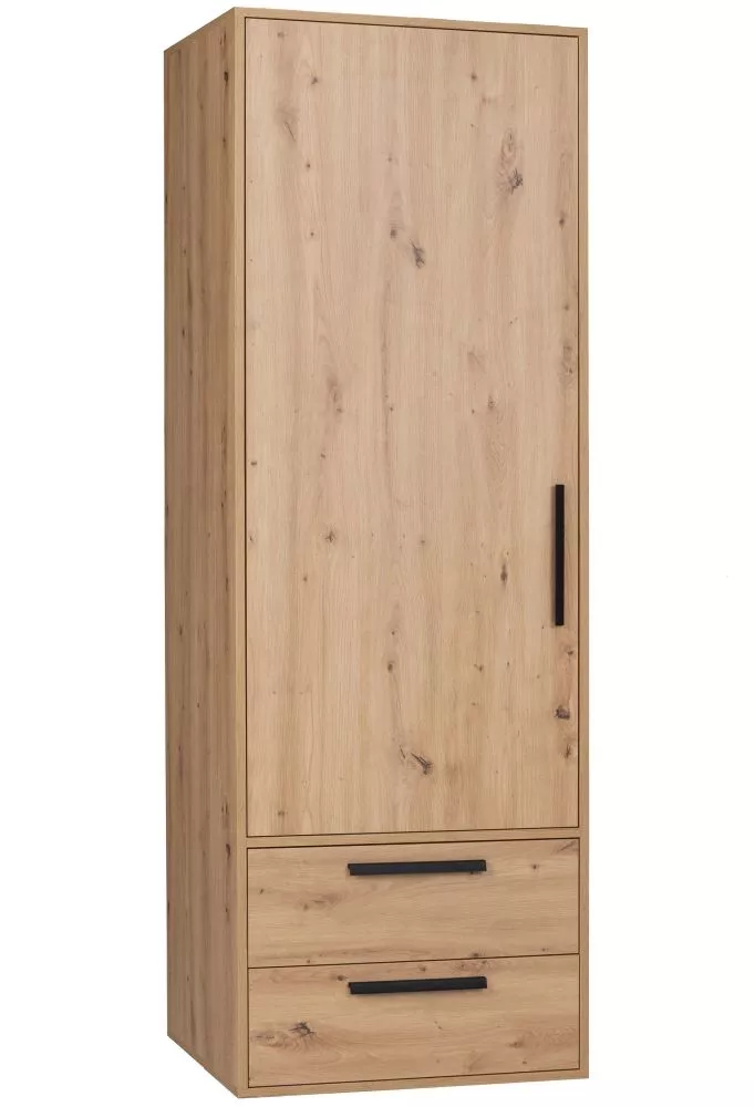 Skapis Arti A3B · Ozols artisan · 63.2 × 53.6 × 183.2 cm