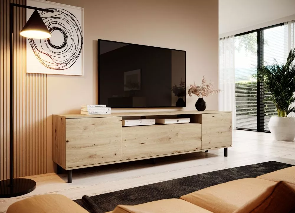 TV tumba Logan RTV Lux ar LED · 180 × 40 × 54 cm