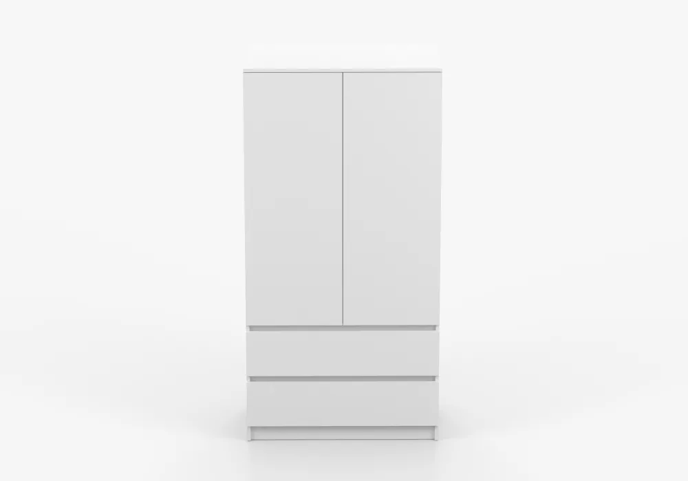 Skapis Solo 2D2S · Balts · 90 × 50 × 180 cm
