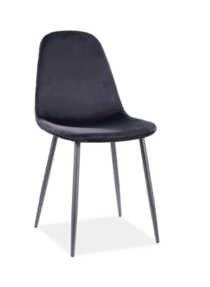 Krēsls Fox Velvet · Melns · 86 × 44 × 39 cm