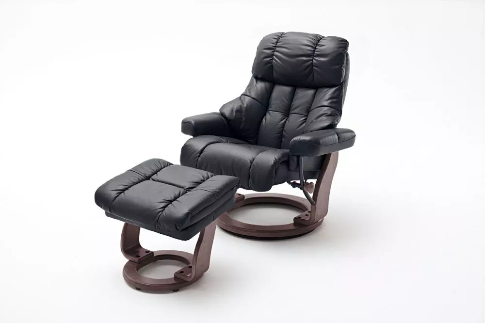 Krēsls Calgary XXL Walnut Standard · Melns · 110 × 97 × 92 cm