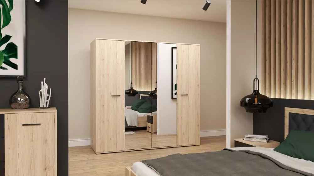 Skapis Bari Szafa 4D · Ozols sanremo · 200 × 58 × 196 cm
