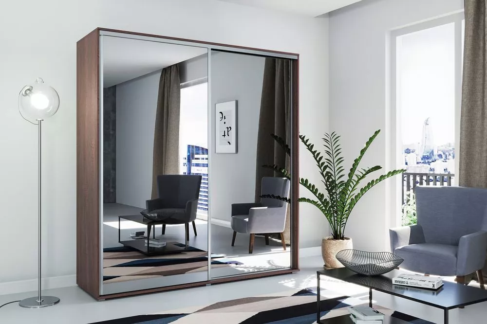 Skapis Modern A1 · Šokolādes · 125 × 62 × 245 cm