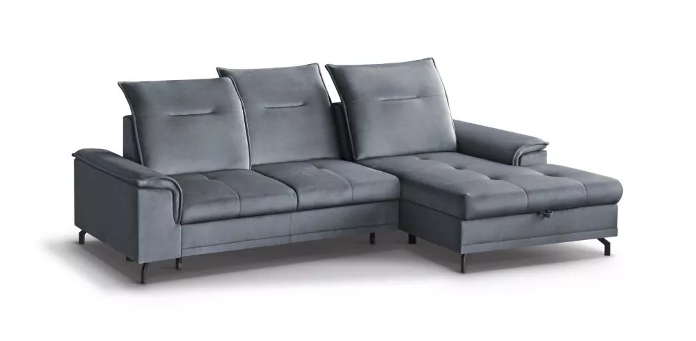 Dīvāns Bruno Mini Standard · Antracīts · 178 × 271 × 90 cm
