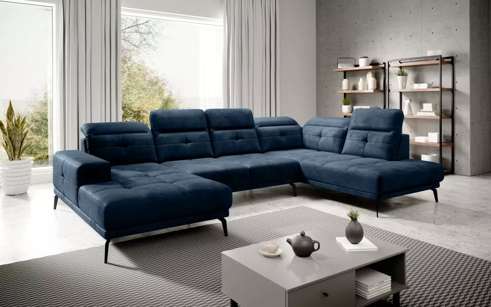 Dīvāns Bretan Premium standard · Zils · 201 × 350 × 57 cm