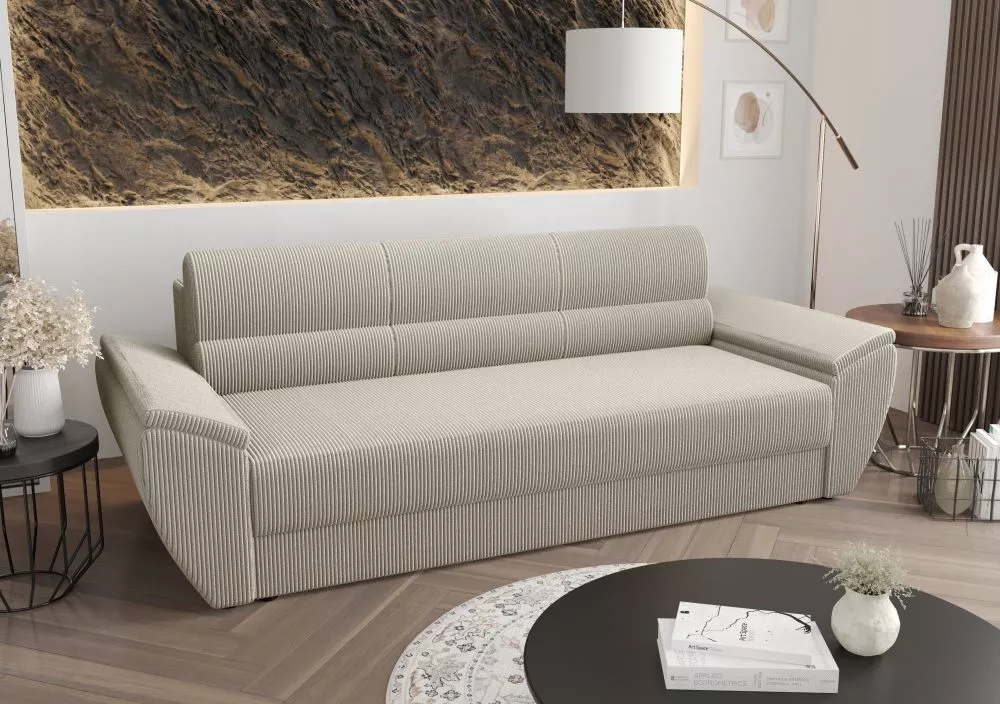 Dīvāns Rebi Bis Standard · Sudrabs · 80 × 240 × 78 cm