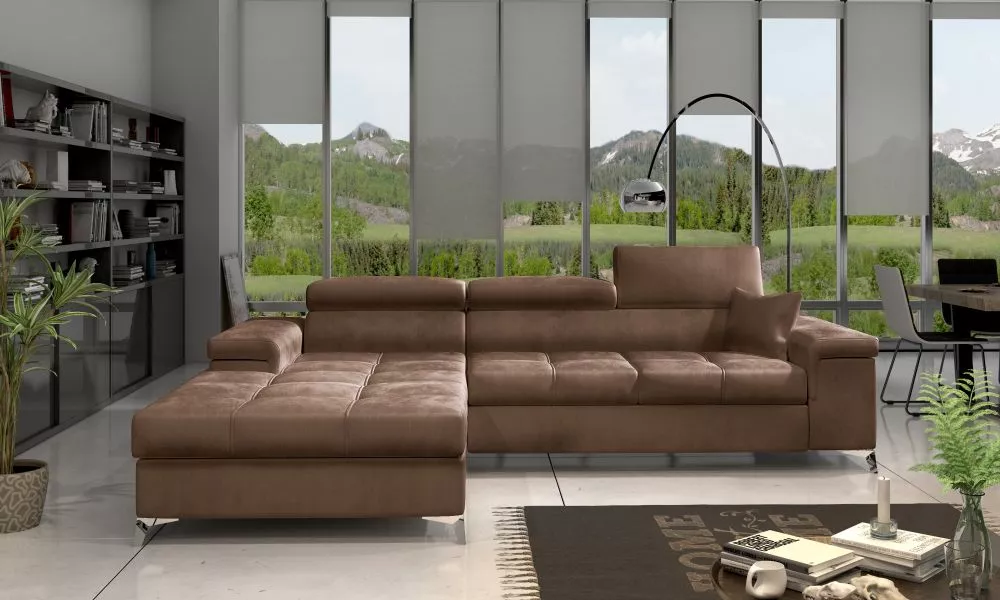 Dīvāns Ricardo Lux Standard · Gaiši brūns · 205 × 280 × 90 cm