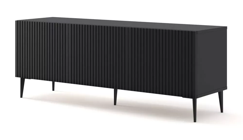 TV tumba Ravenna B Black RTV 3D · 149.7 × 41.8 × 55.8 cm