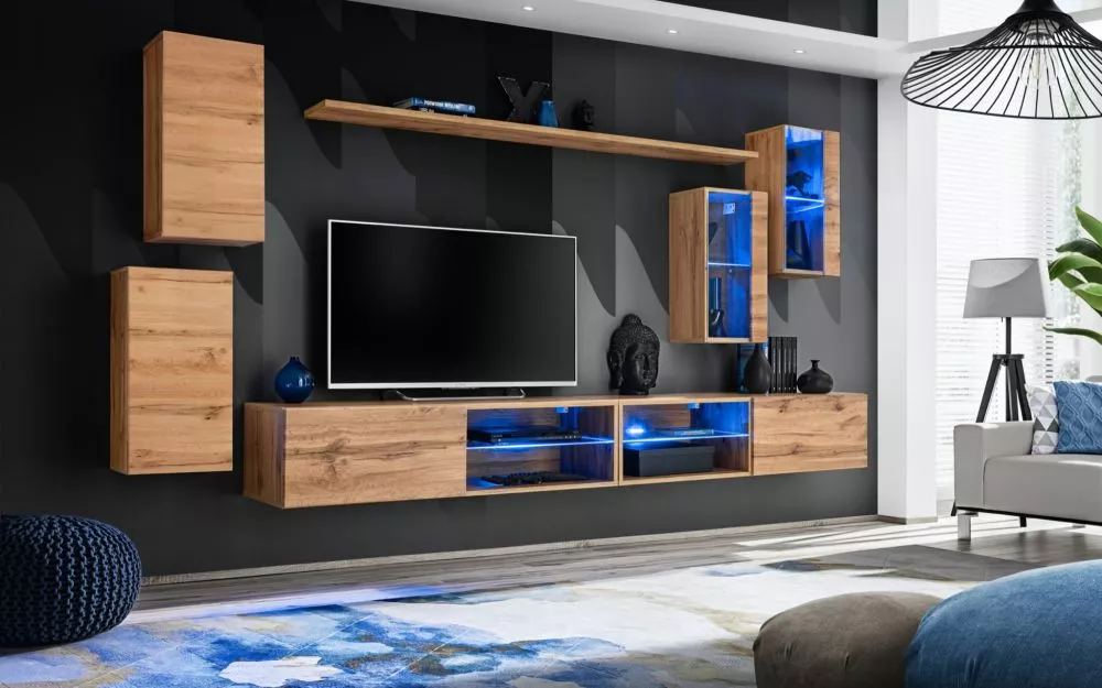 Sekcija Switch 25 · Ozols votāns · 280 × 40 cm
