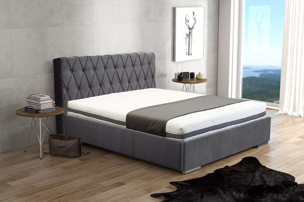 Gulta Adrian Premium Standard ar stelāžu Guļamvietas platums: 180 cm, Guļamvietas garums: 200 cm, stelāžas tips: Elastīg