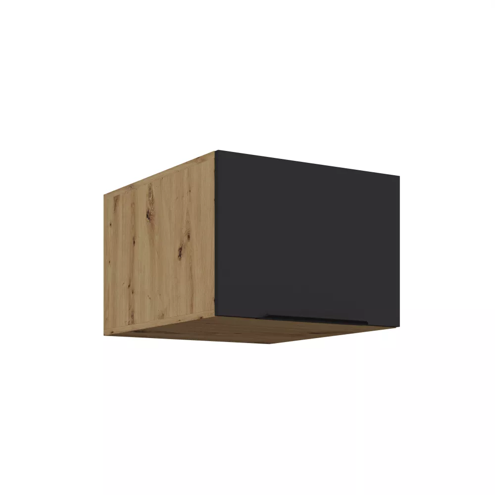 Virtuves skapis Aria Black 50 NAGU-36 1F