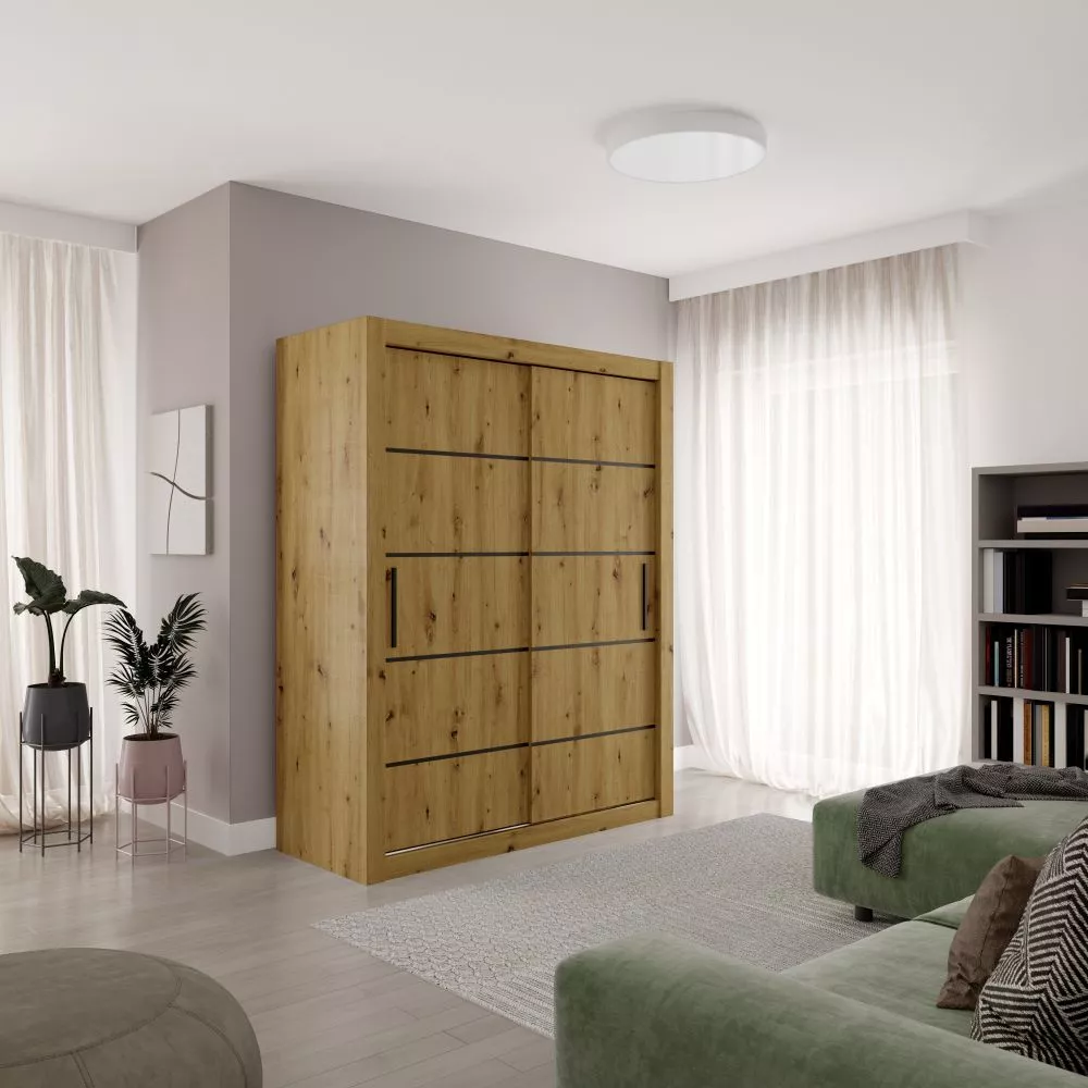Skapis Morell 160 · Ozols artisan · 160 × 64 × 200 cm