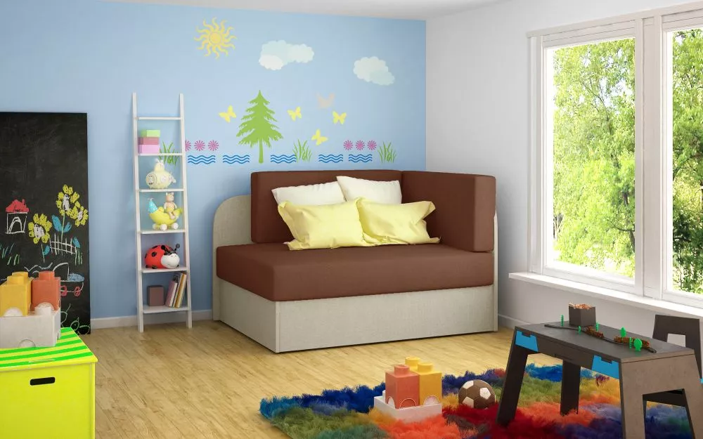 Dīvāns Rosa standard · Brūns + bēšs · 75 × 104 × 60 cm