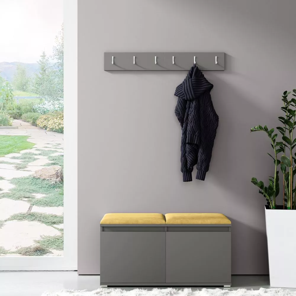 Apavu plaukts Emi 5 Trinity Korpusa krāsa: grafīts, · 100 × 40 cm