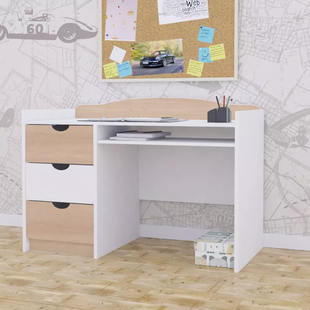 Bērnu rakstāmgalds Classic B05 Maksimālais augstums: 89 cm, · 125 × 75 × 60 cm