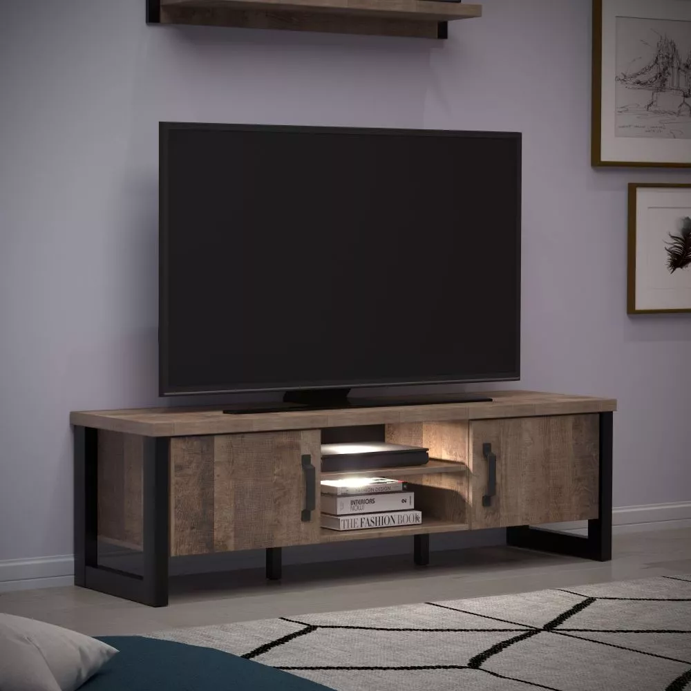 TV tumba Emile 06 ar LED · 166 × 45 × 50 cm