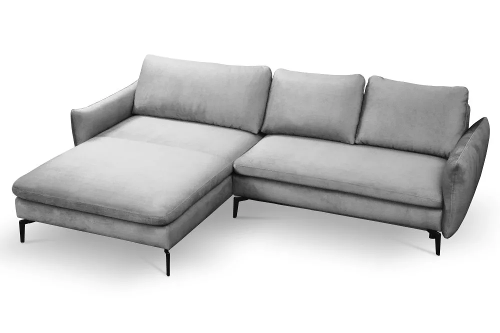 Dīvāns Fira Standard · Gaiši pelēks · 185 × 280 × 86 cm