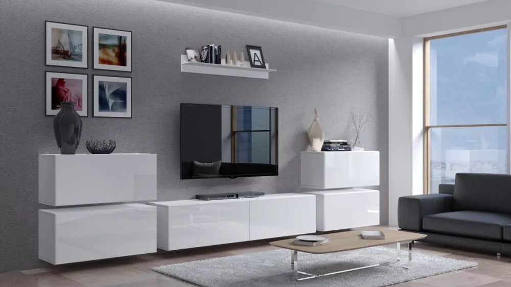 Sekcija Concept 78 · Balts · 352 × 35 × 84 cm