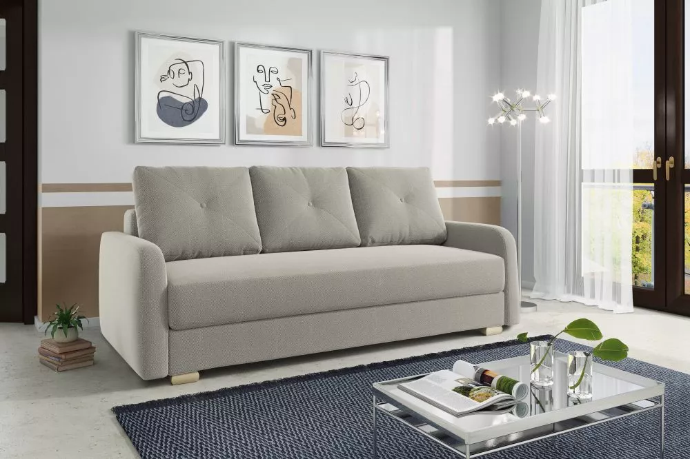 Dīvāns Carmen Classic Standard · Kapučino · 96 × 215 × 90 cm