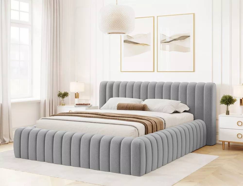 Gulta Carilla Standard ar stelāžu Guļamvietas platums: 180 cm, Guļamvietas garums: 200 cm, stelāžas tips: metāla, · Pelē