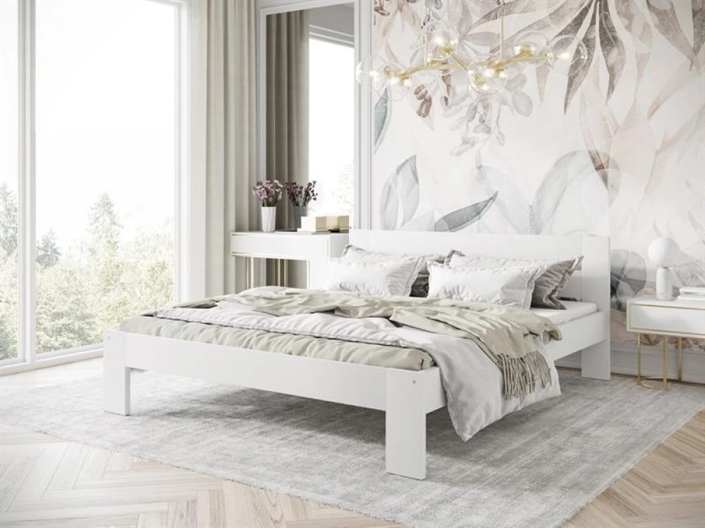 Gulta Matilda ar stelāžu Guļamvietas platums: 160 cm, Guļamvietas garums: 200 cm, · Balts · 168 × 205 × 87 cm