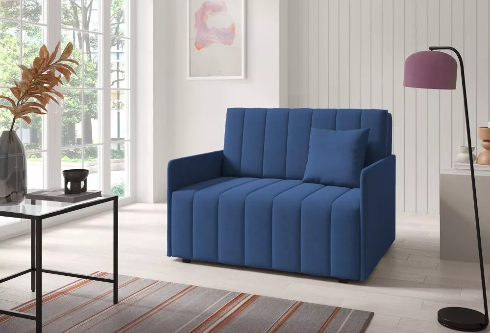 Mīksts krēsls Neo 2 standard Sēdvietas dziļums: 60 cm, · Zils · 120 × 97 × 85 cm