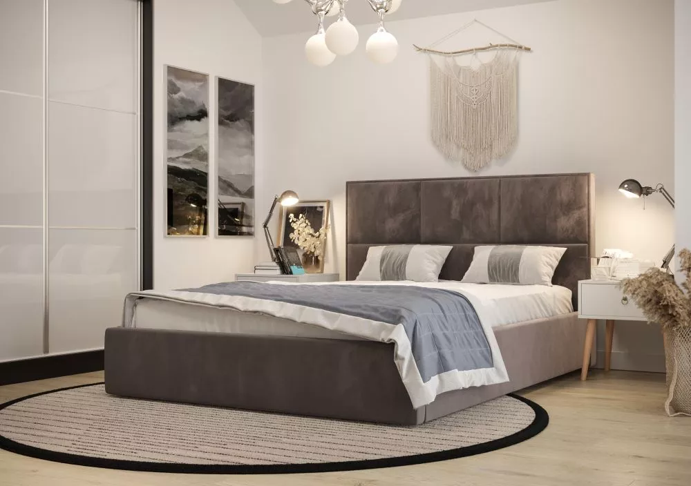 Gulta Elga Standard ar stelāžu Guļamvietas platums: 90 cm, Guļamvietas garums: 200 cm, stelāžas tips: koka, · Brūns · 10