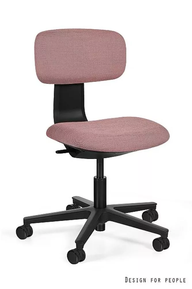 Datorkrēsls Robin Comfort Korpusa krāsa: melns, Elementu krāsa: rozā, Sēdvietas platums: 42.5 cm, · 45.5 × 63 × 76 cm