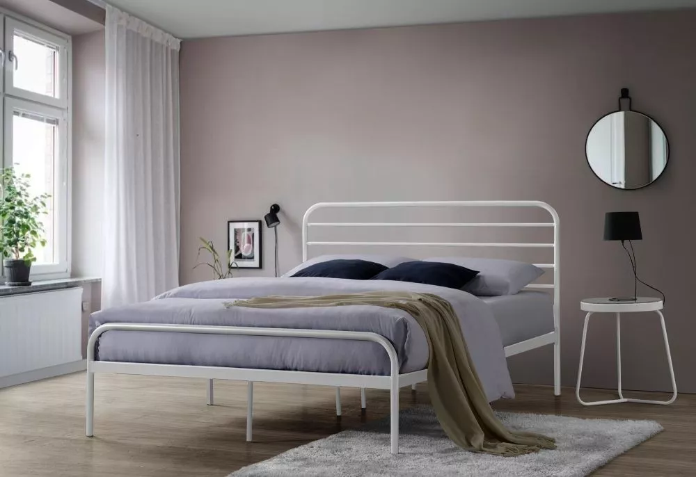 Gulta Bolonia Classic ar stelāžu Guļamvietas platums: 140 cm, Guļamvietas garums: 200 cm, · Balts · 142 × 206 × 102 cm